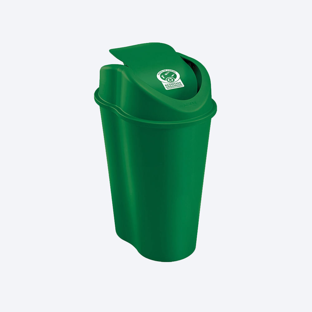 Papelera Style Tapa Vaiven 10 Litros img #2