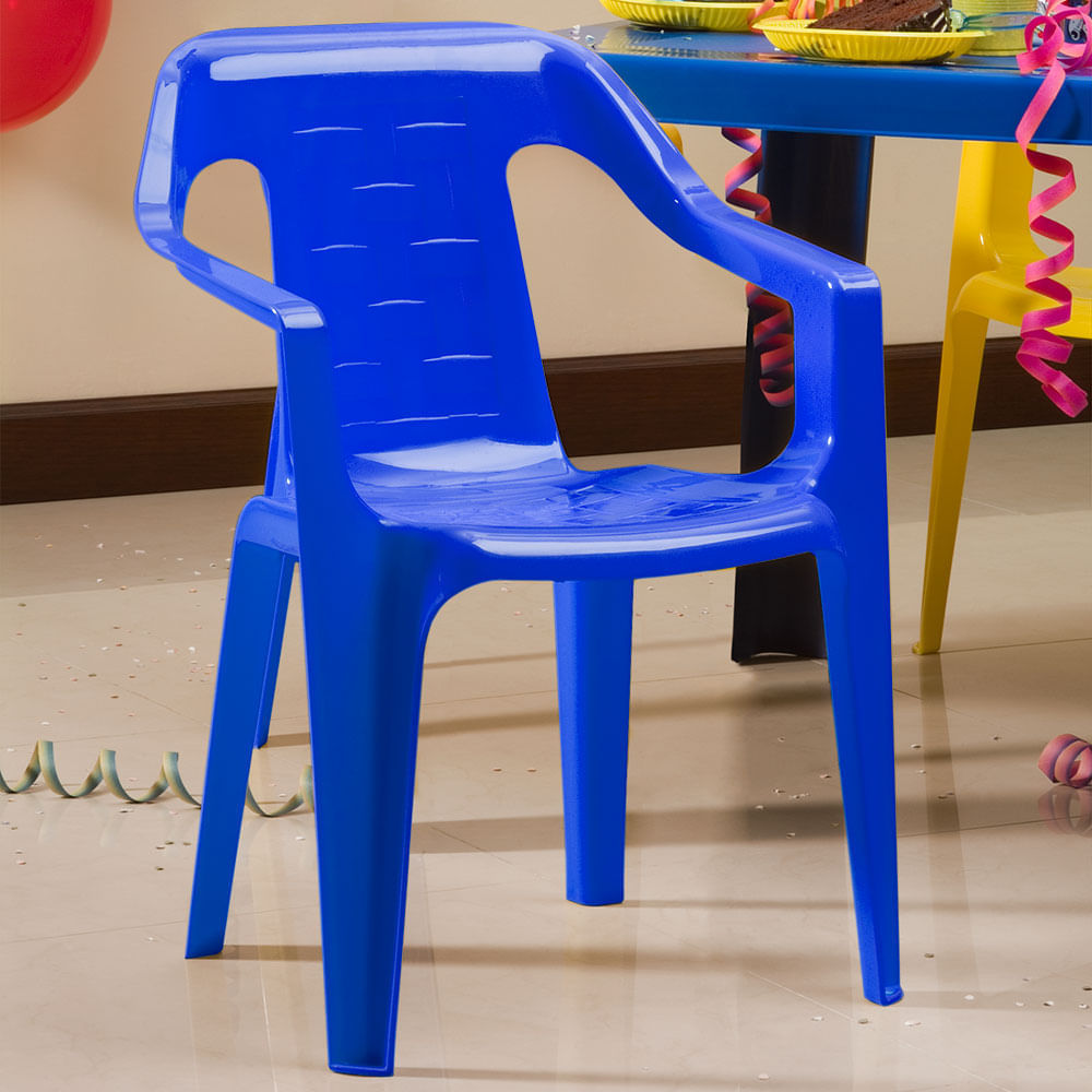 Combo Infantil 1 Mesa  4 Sillas Azul img #5