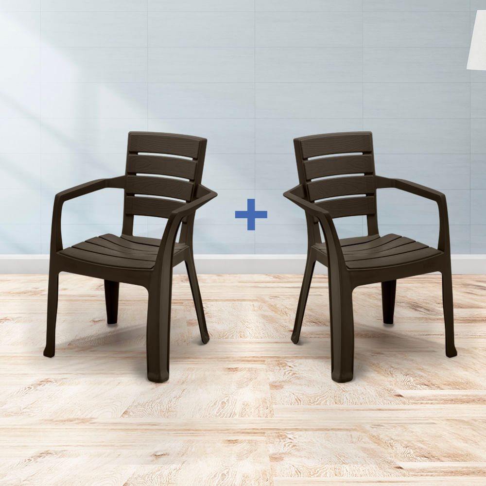 Silla Barú Con Brazos X 2 Und img #1