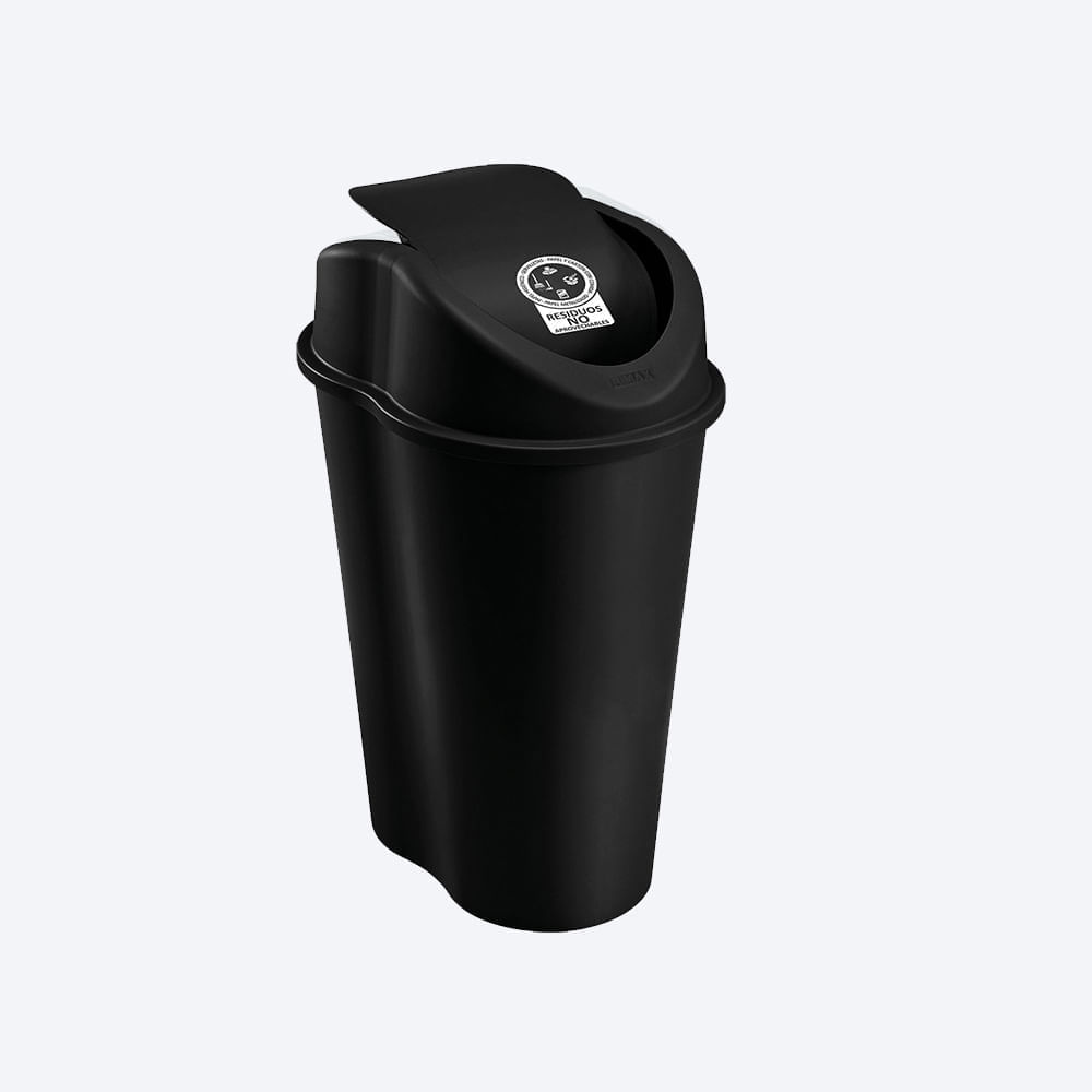 Papelera Style Tapa Vaiven 10 Litros img #2
