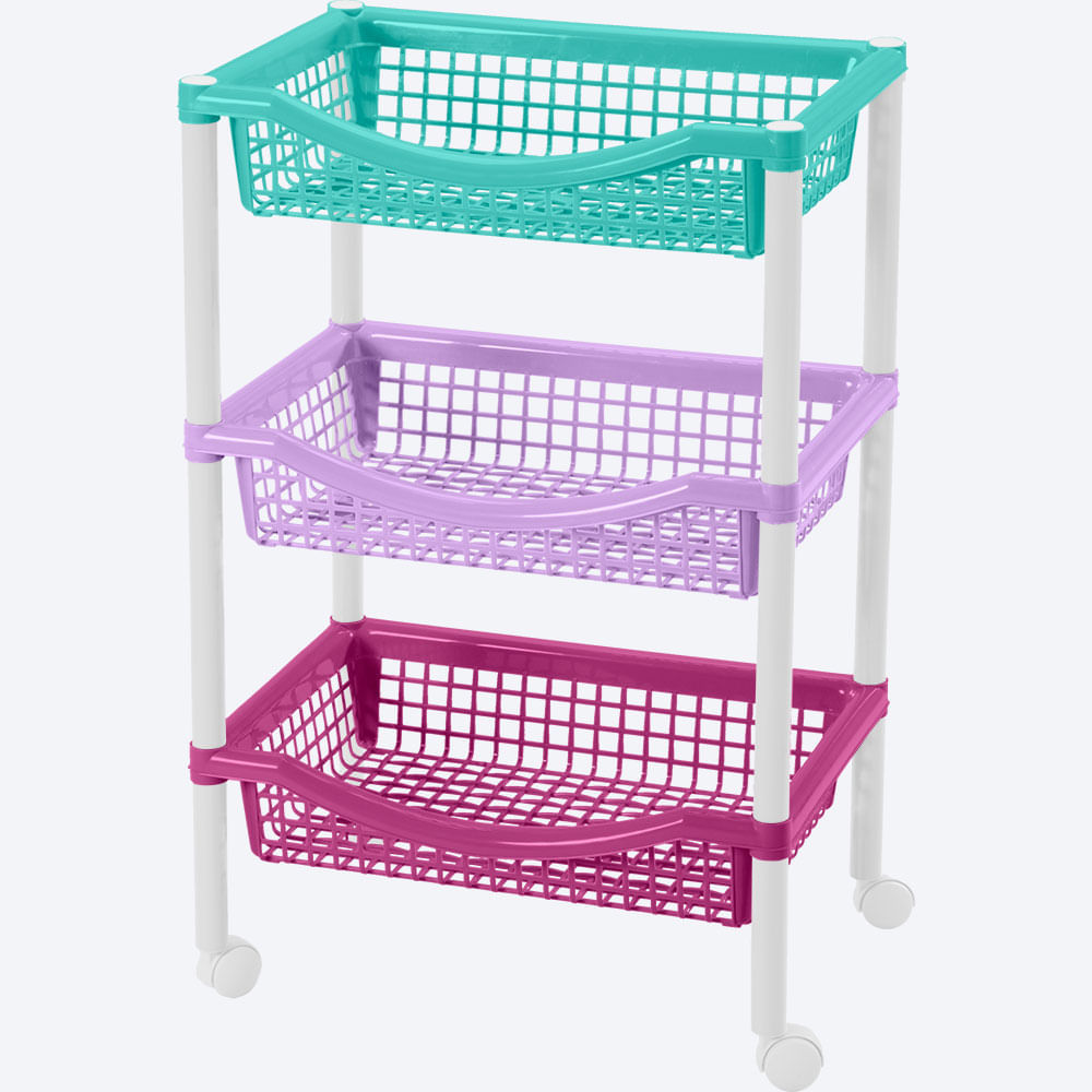 Canasta Móvil Rectangular de 3 Niveles Infantil img #3