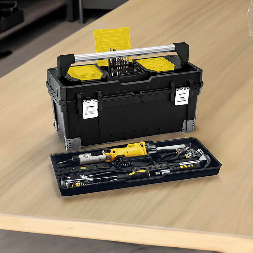 Caja Herramientas 25" Profesional Cerradura Metálica img #1