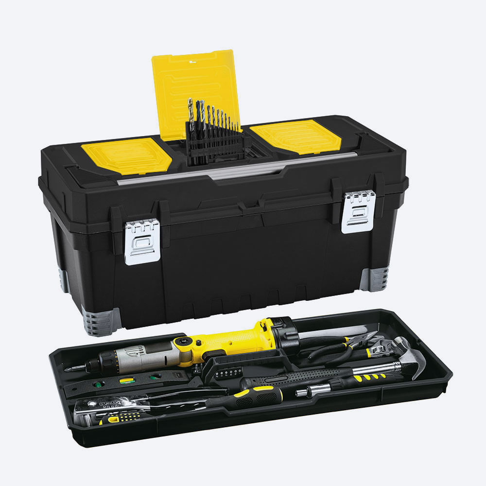Caja Herramientas 25" Profesional Cerradura Metálica img #3