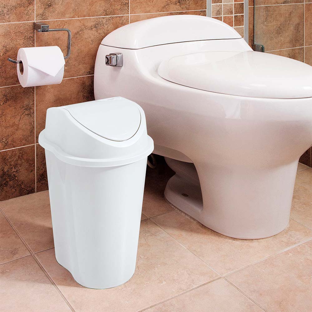 Papelera Style Tapa Vaiven 10 Litros img #1