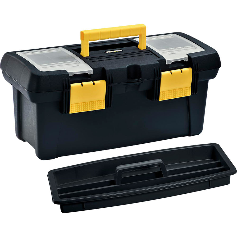 Caja Herramientas 18" con Tapa Organizadora Cerradura Plástica img #2