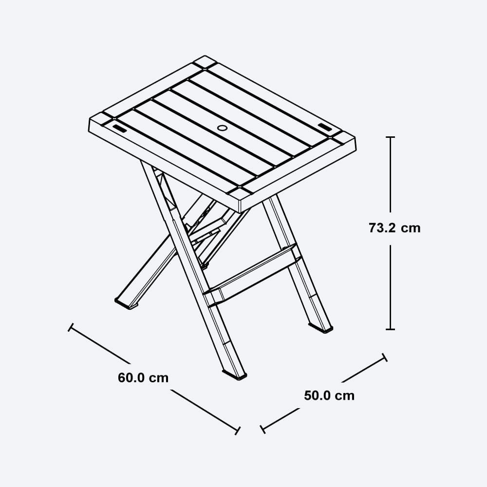 Mesa Plegable Rectangular  Barú img #5