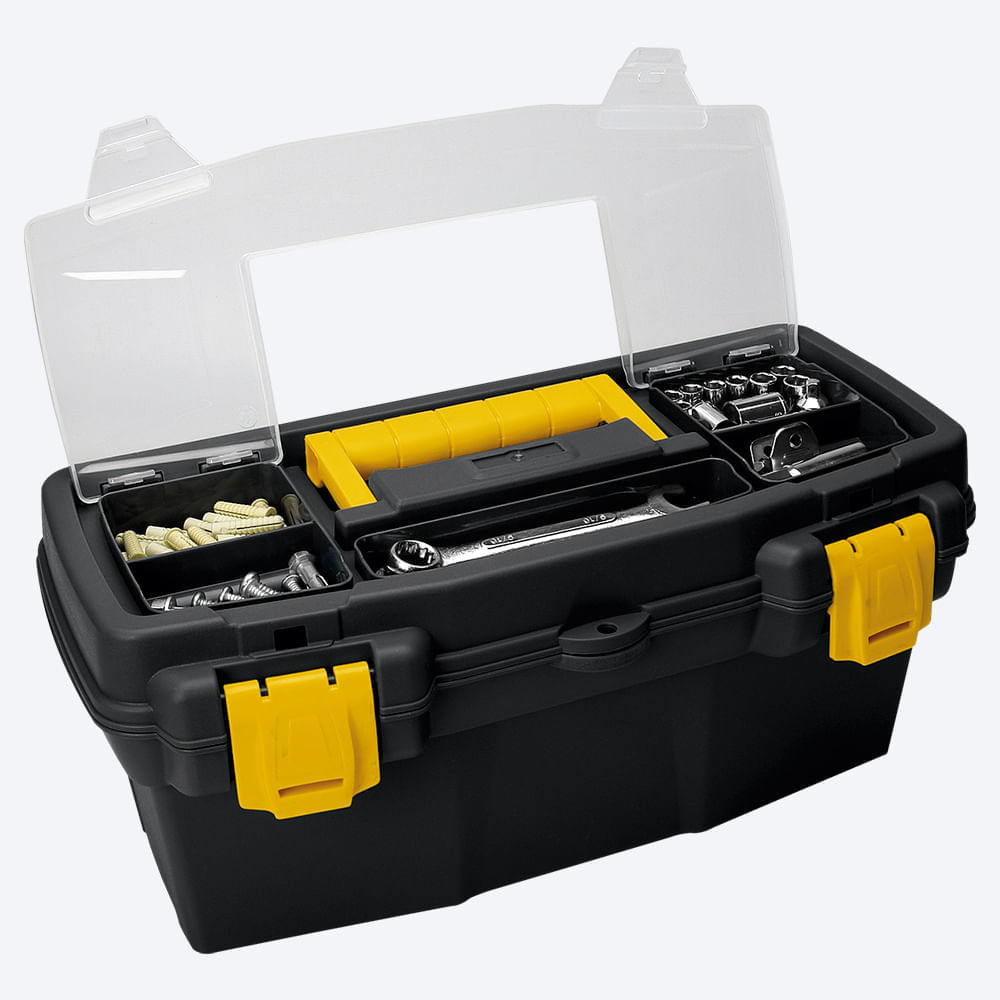 Combo Organizador 1 Estantería 15" 5N  Caja de Herramientas 16" Negro img #8