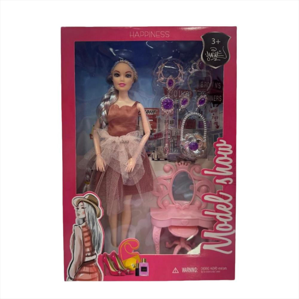 Muñeca Model Show Con Accesorios Salmon img #1