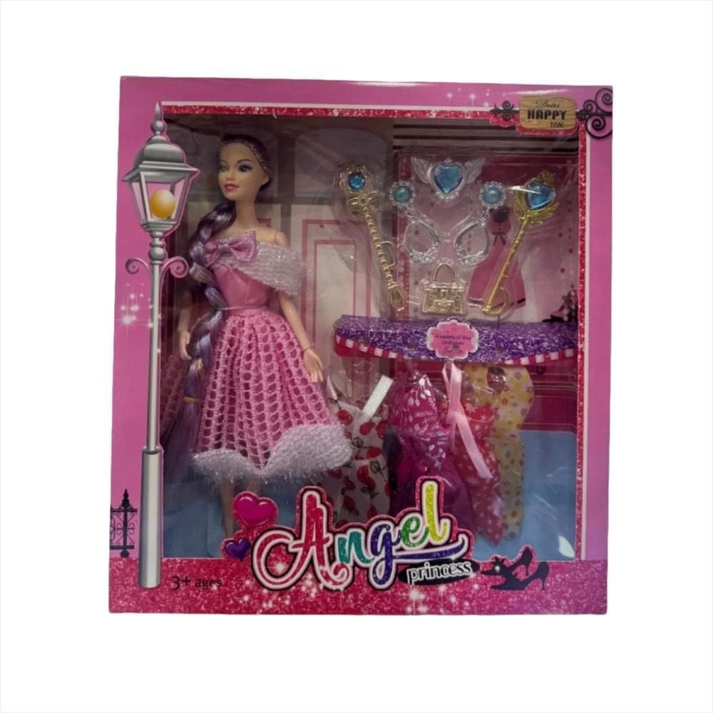 Muñeca Angel Con Accesorios Rosa img #1
