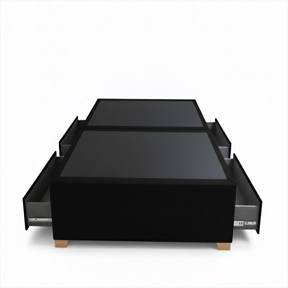 Basecama 4 Cajones 120 Dividida Semidoble, Negro img #1