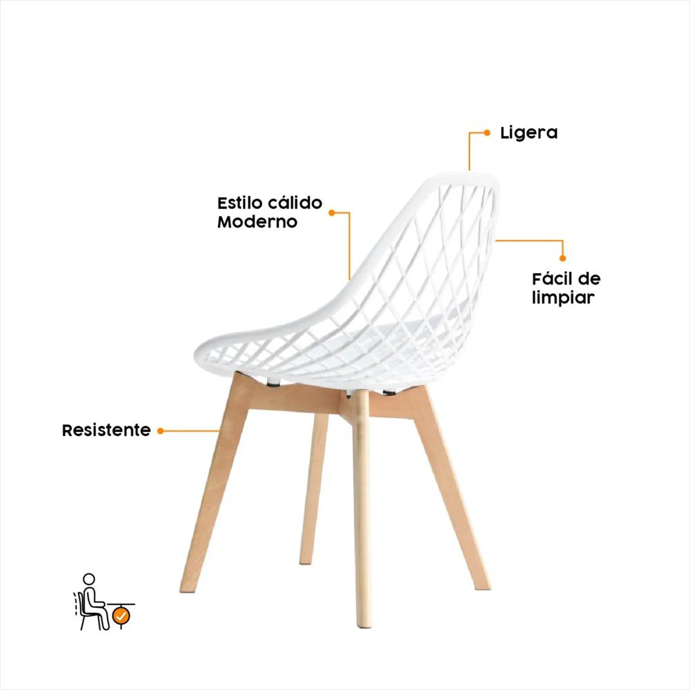 Silla Turia, Color Blanco img #4