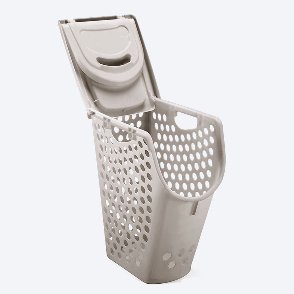 Combo Organizador Zona de Ropas Armario Multiusos Barú  2 Cesta Plus Para Ropa Taupe img #5