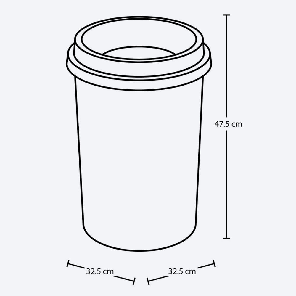 Papelera Evo Apariencia Metal 25 L img #4