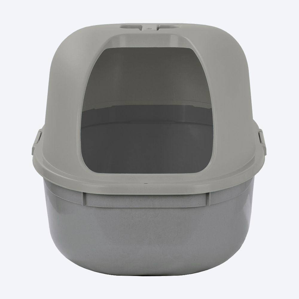 Combo Mascota Gatos Arenero  Comedero Alto Medium Baúl 100 Lt Barú Gris img #9