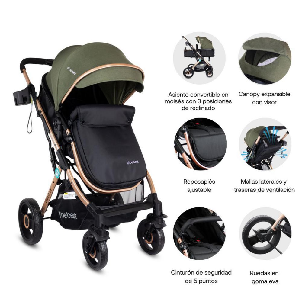 Coche Bebe Con Portabebe BEBESIT img #3