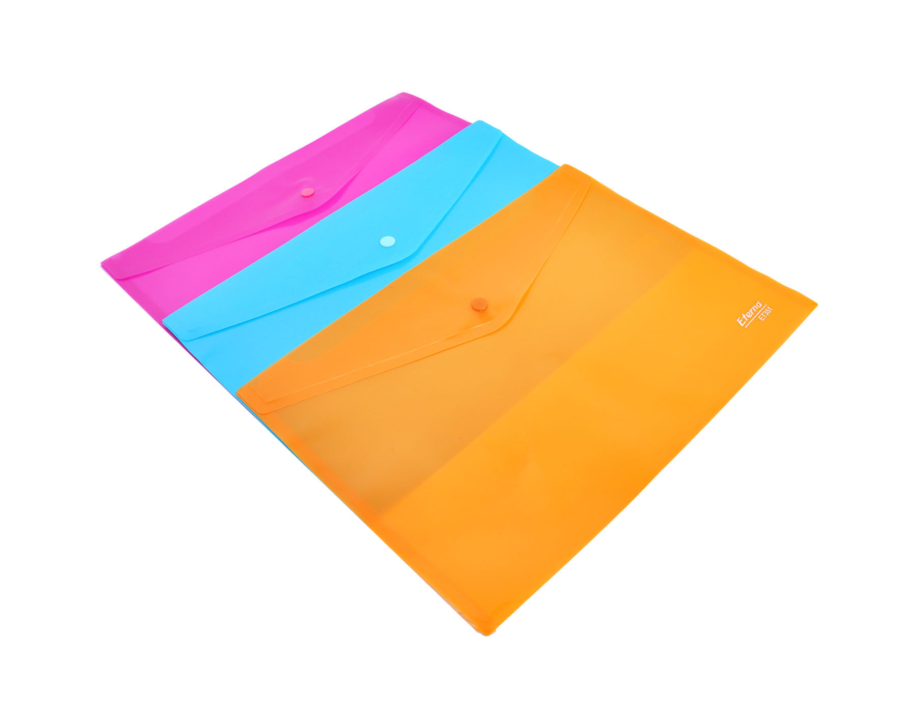 Sobre Plástico Multicolor Con Botones Eterna img #2