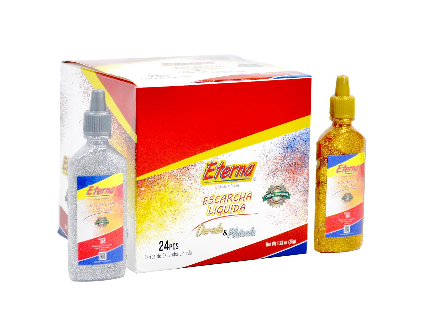 Pegamento  Escarchado Dorado y Plateado Eterna 35 G img #2