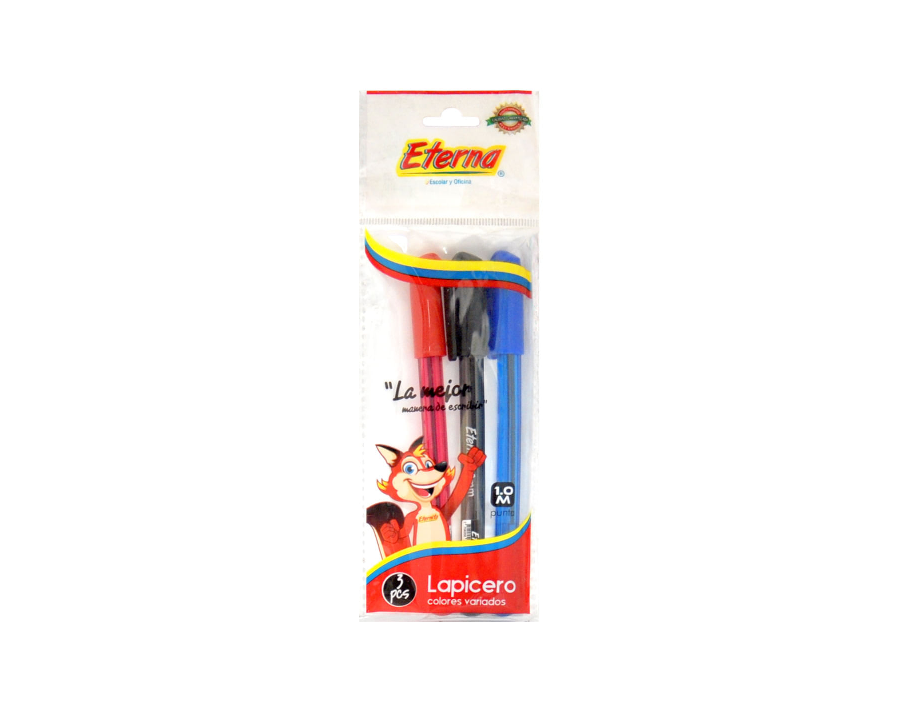 Set  Lapiceros de Colores  x 3 Eterna img #1