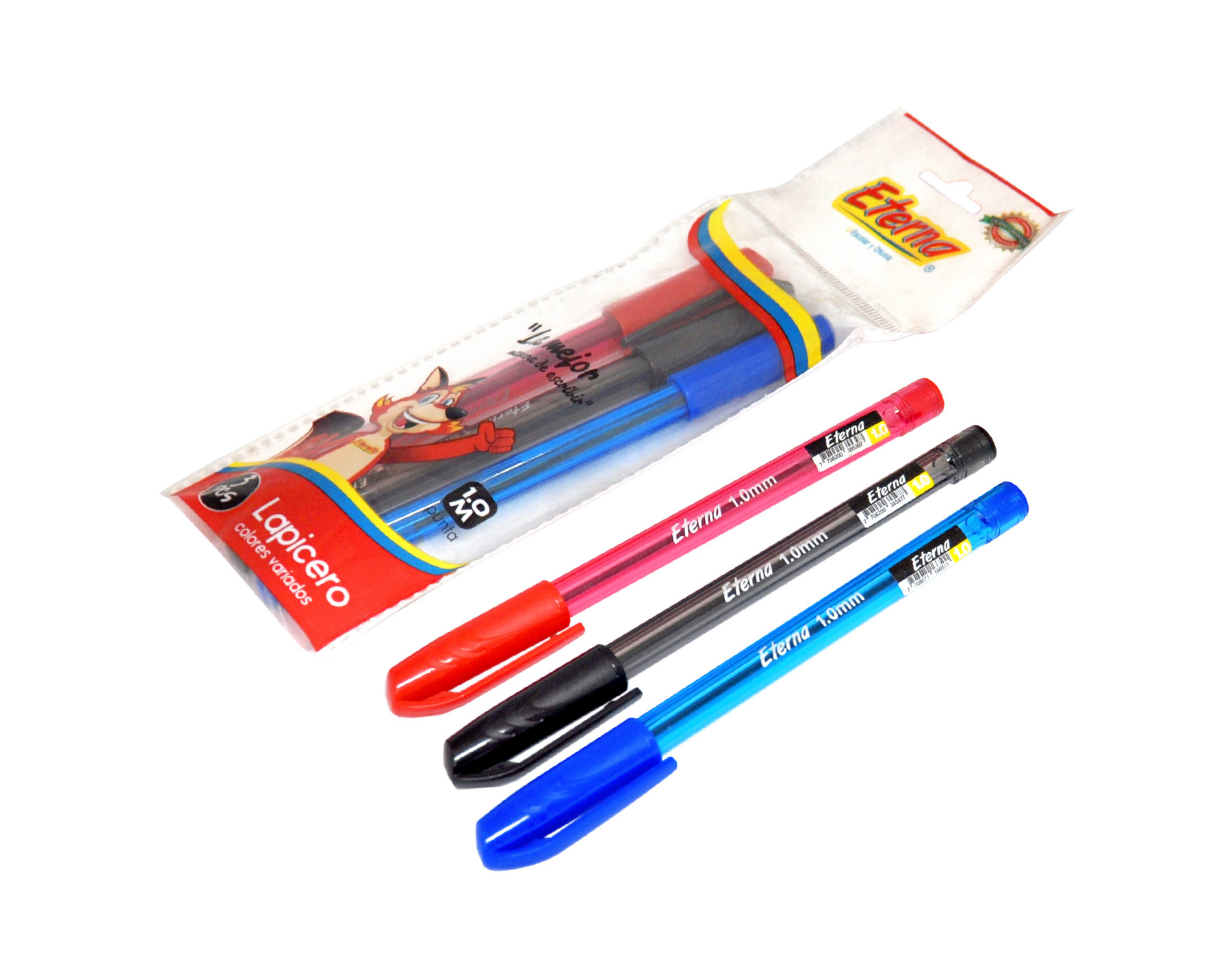 Set  Lapiceros de Colores  x 3 Eterna img #2