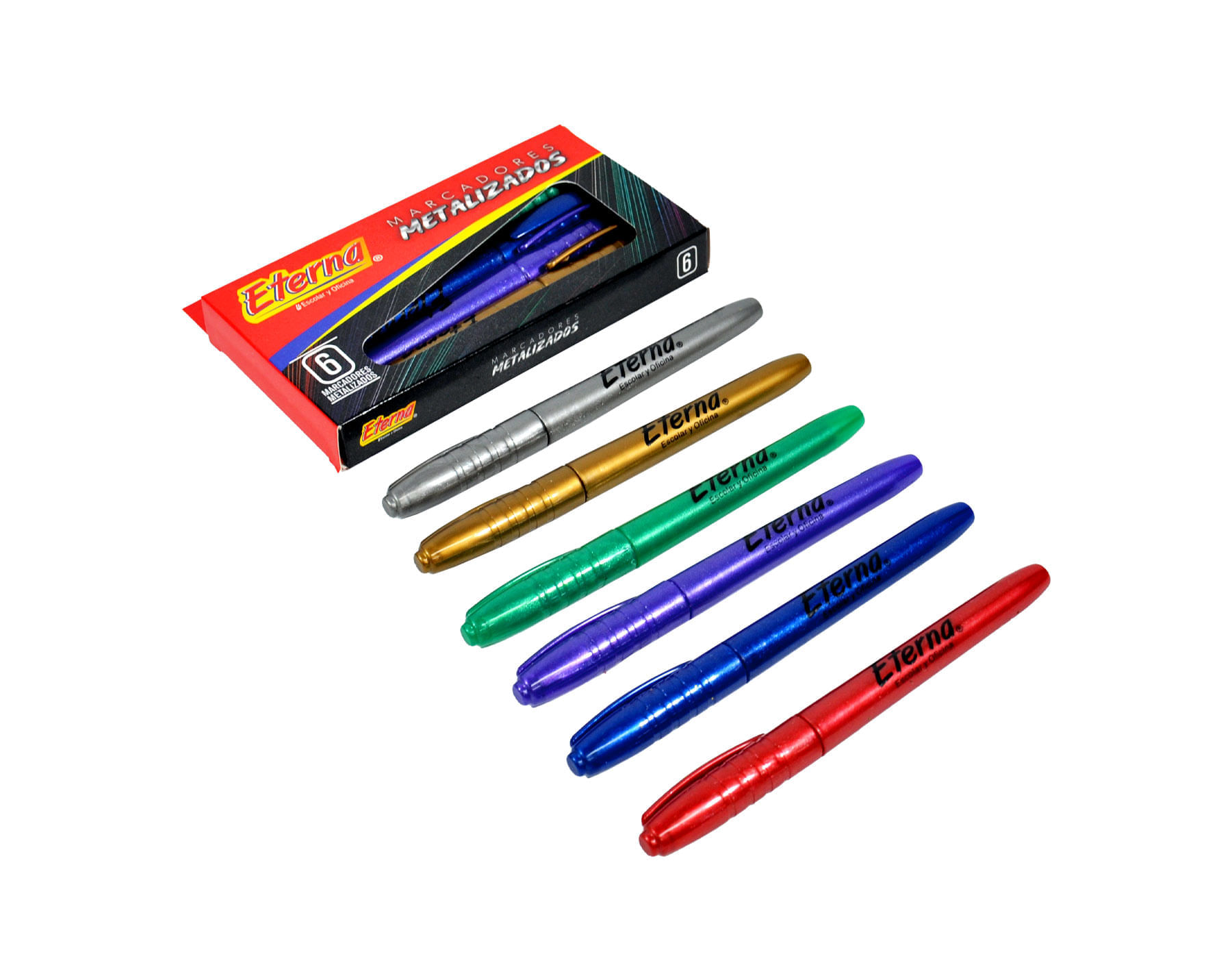 Marcadores Metalizados Eterna X 6 img #2