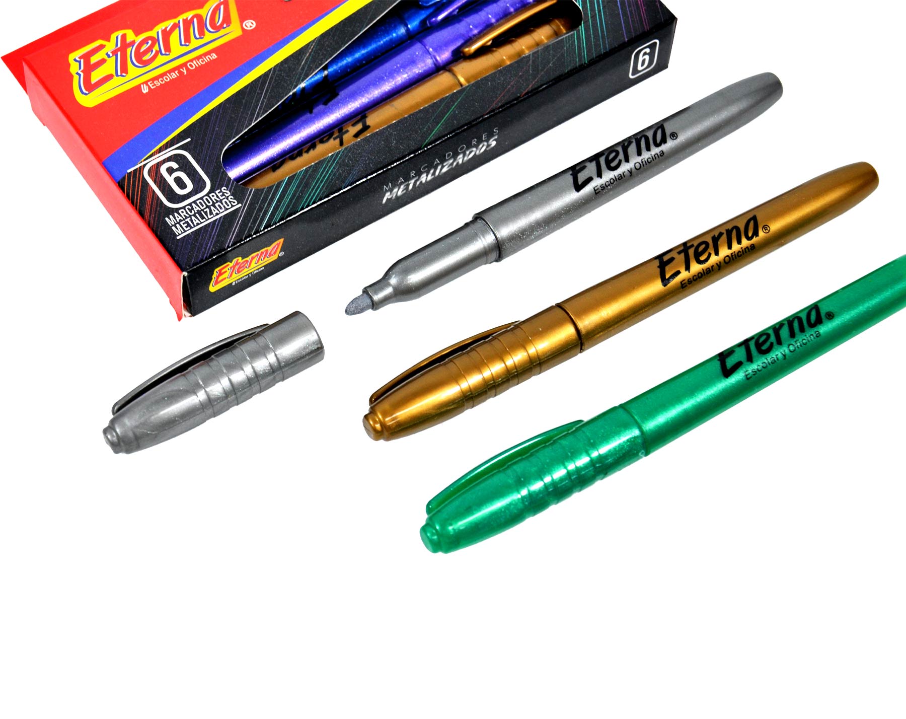 Marcadores Metalizados Eterna X 6 img #3