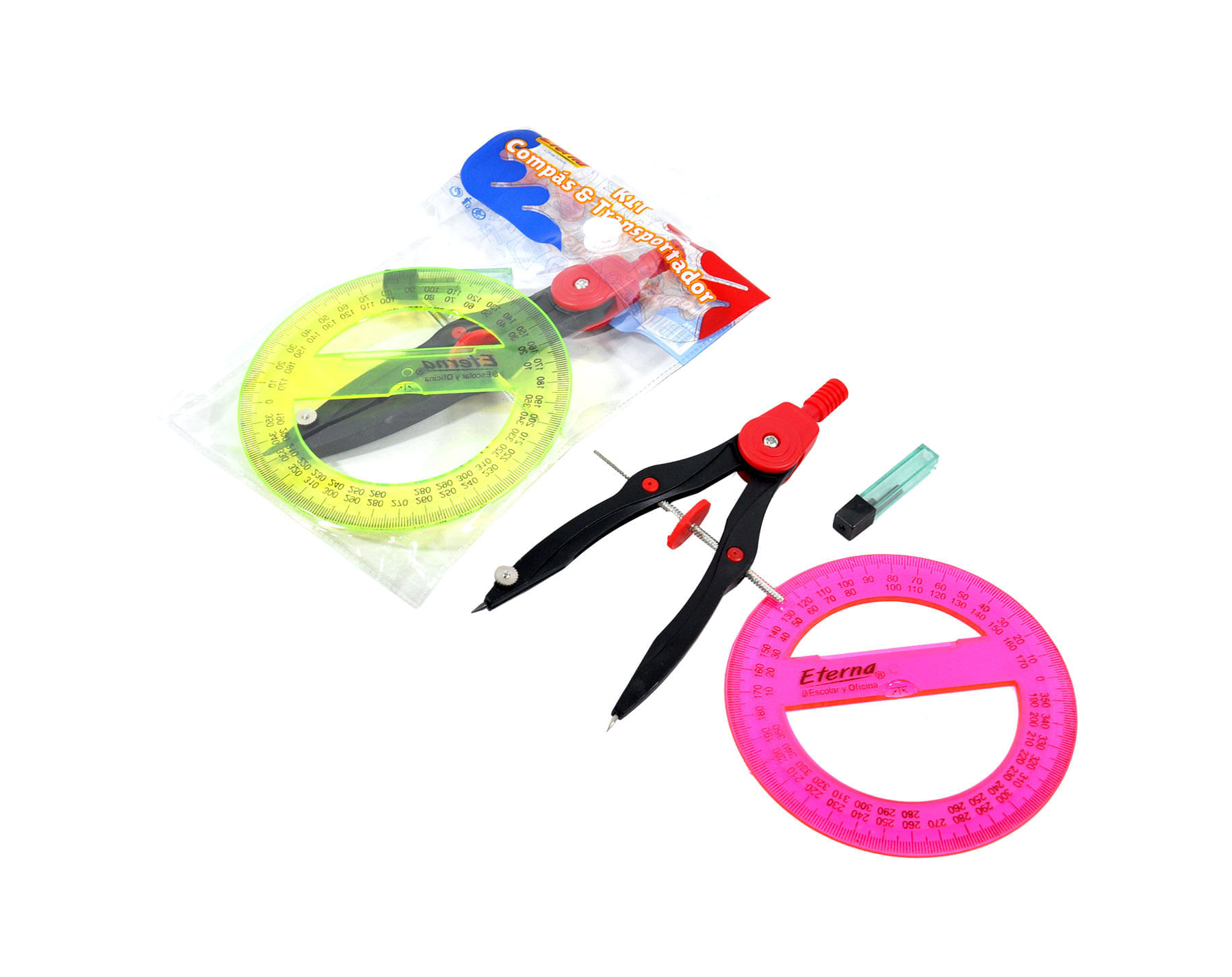 Kit Geométrico Compas y Transportador Eterna img #2