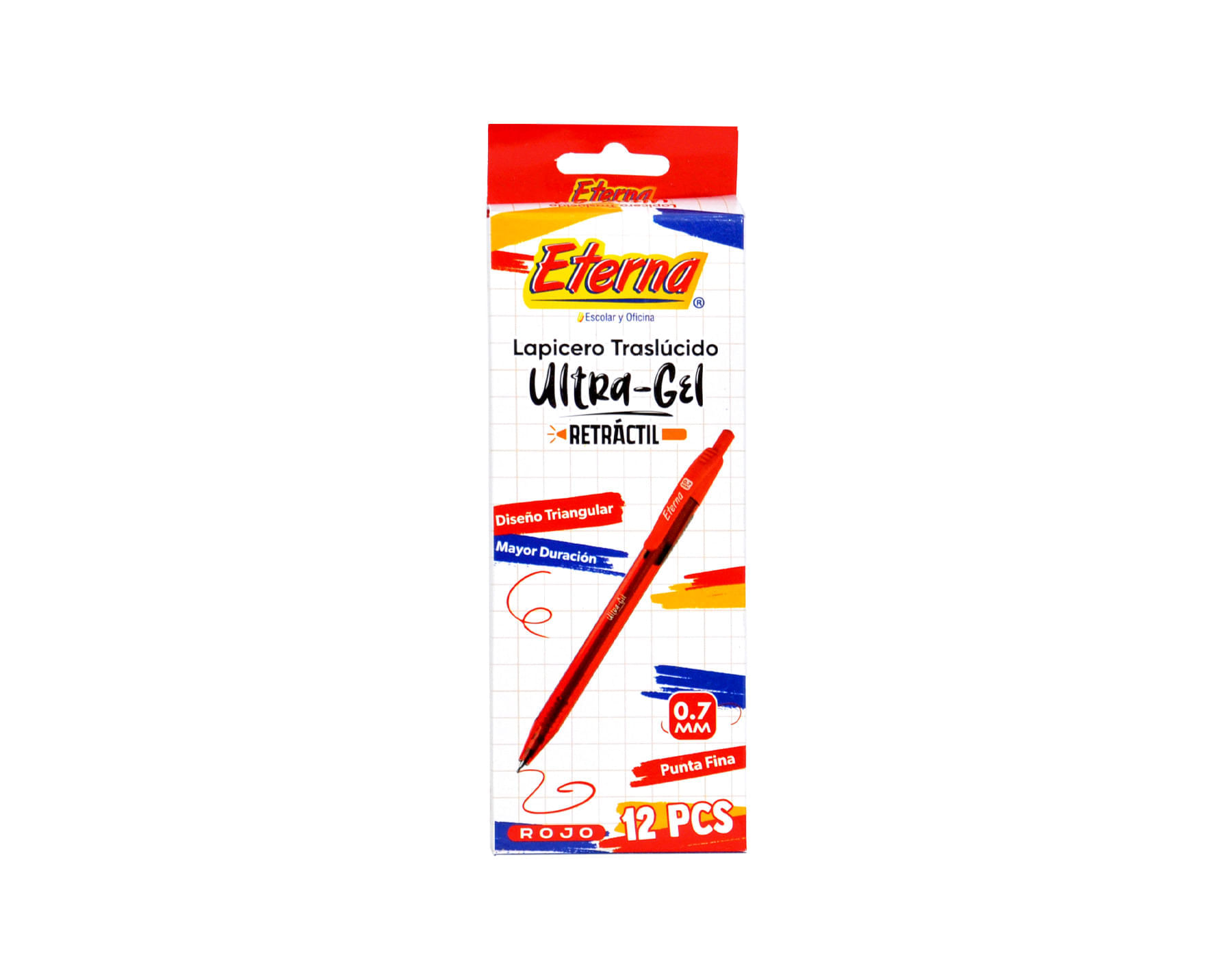 Lapicero Rojo  Retráctil Tinta 0.7 mm Eterna img #2