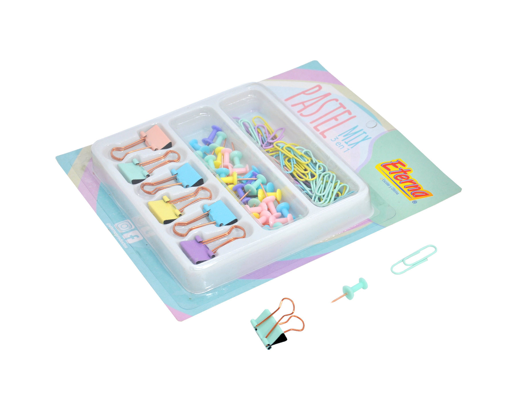 Set de Ganchos Oficina Pastel Eterna img #2