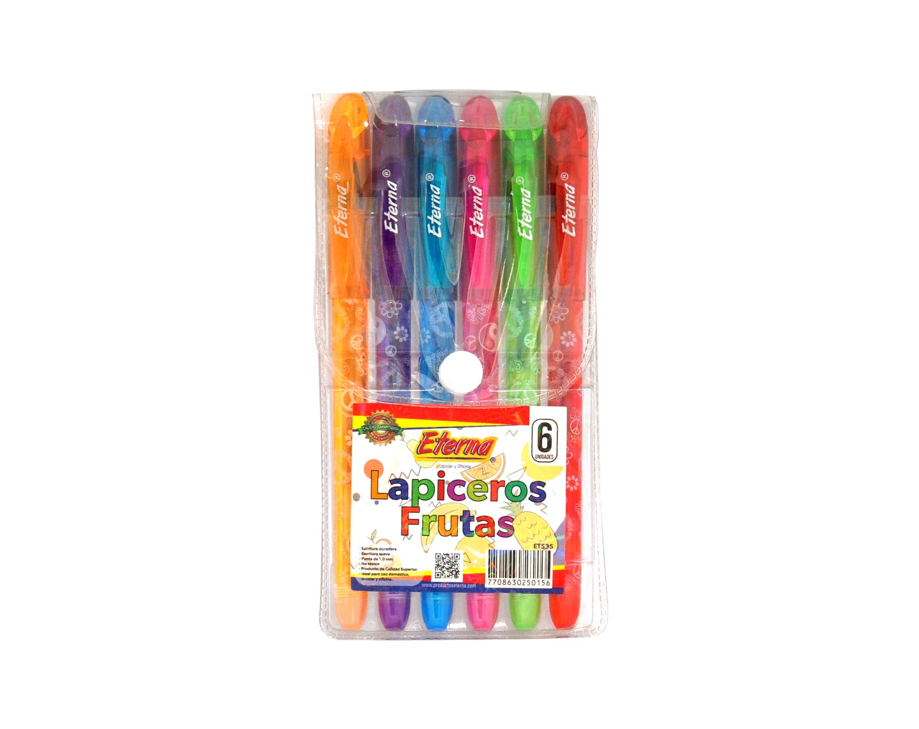 Lapicero Frutas x 6 Eterna img #1