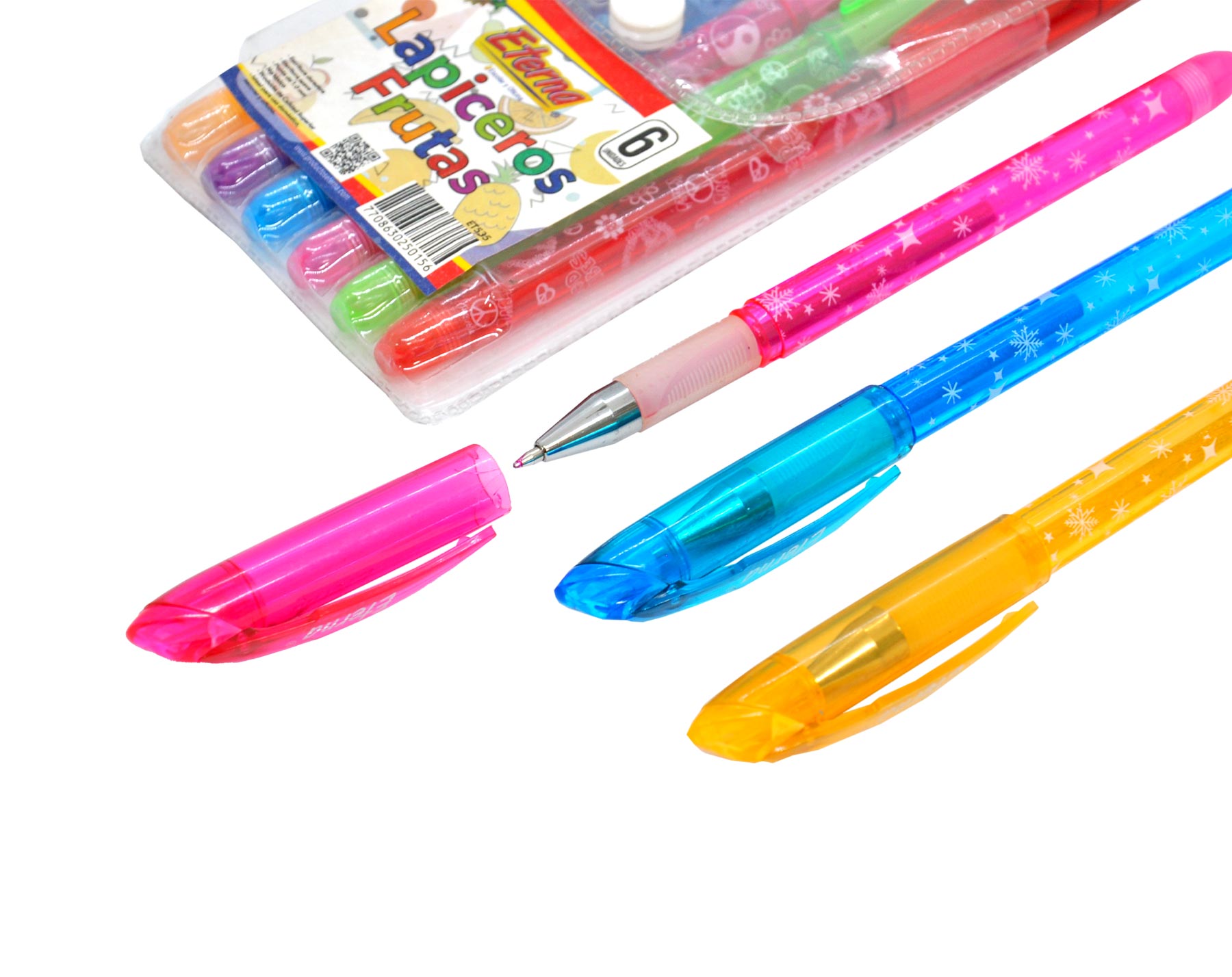 Lapicero Frutas x 6 Eterna img #3