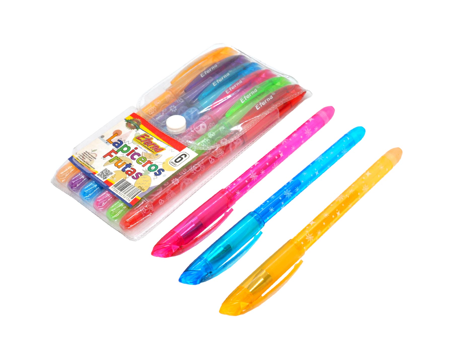 Lapicero Frutas x 6 Eterna img #2