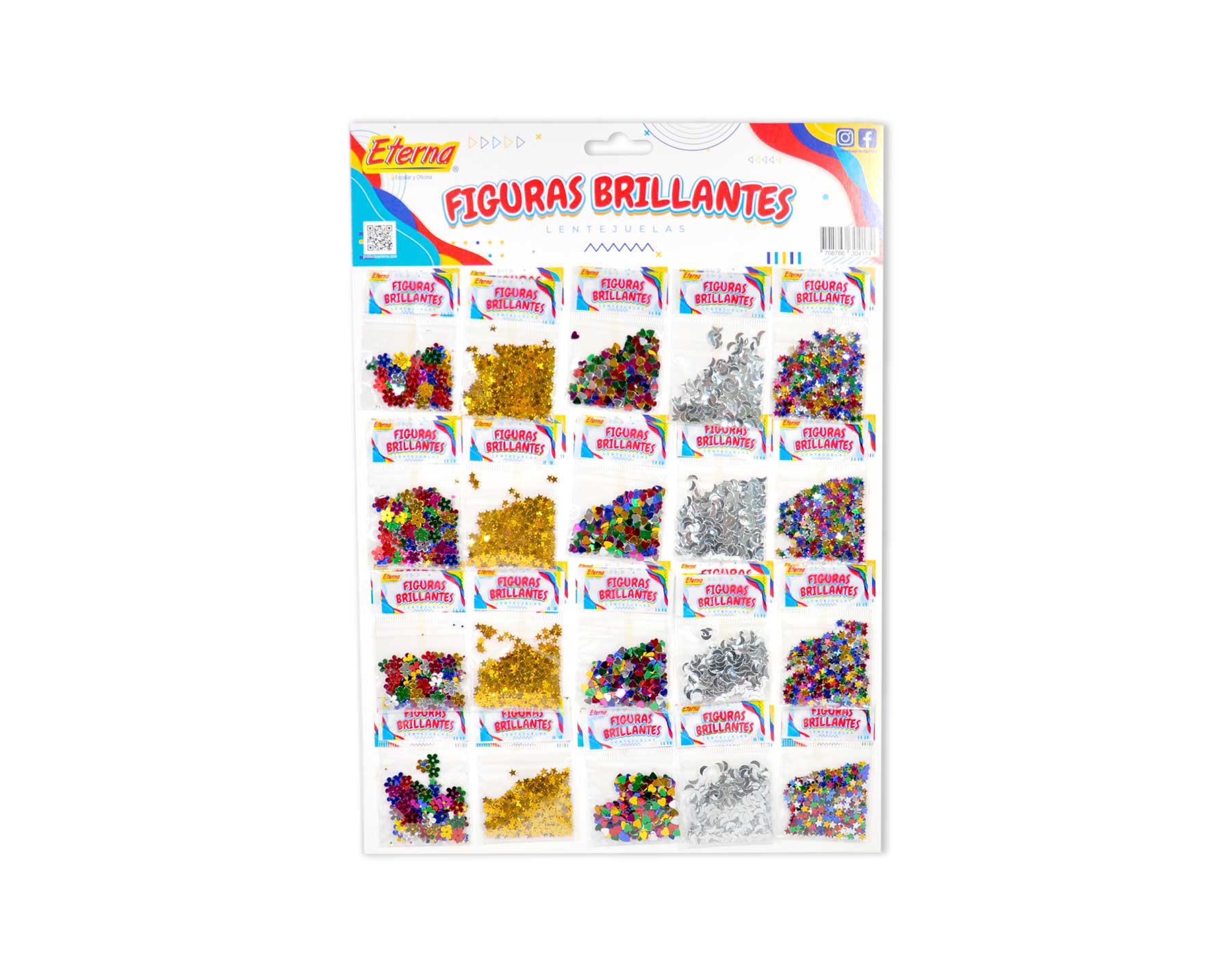 Set Figuras Brillantes Metálizadas Eterna img #1