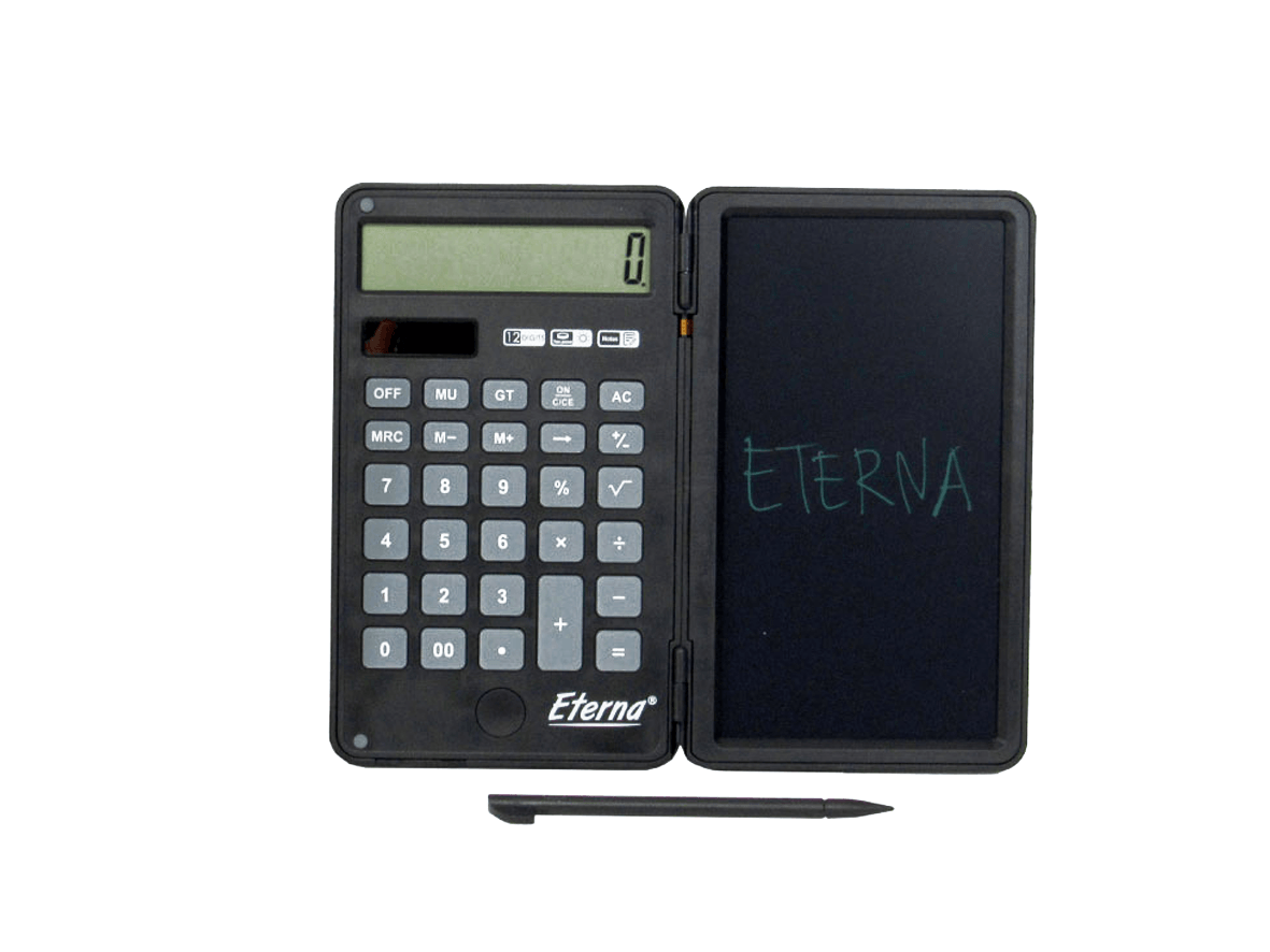 Calculadora tabla de escritura Lápiz táctil Bateria solar Eterna img #2