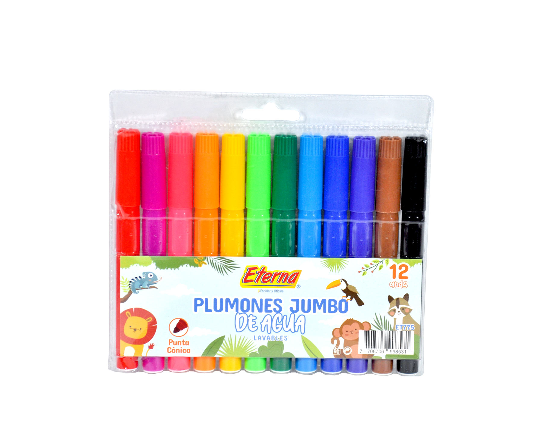 Set de Plumones Lavables x 12 Eterna img #1