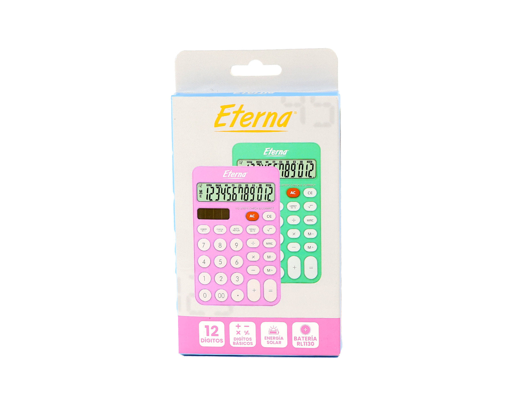 Calculadora básica 12 dígitos energia solar Eterna img #1