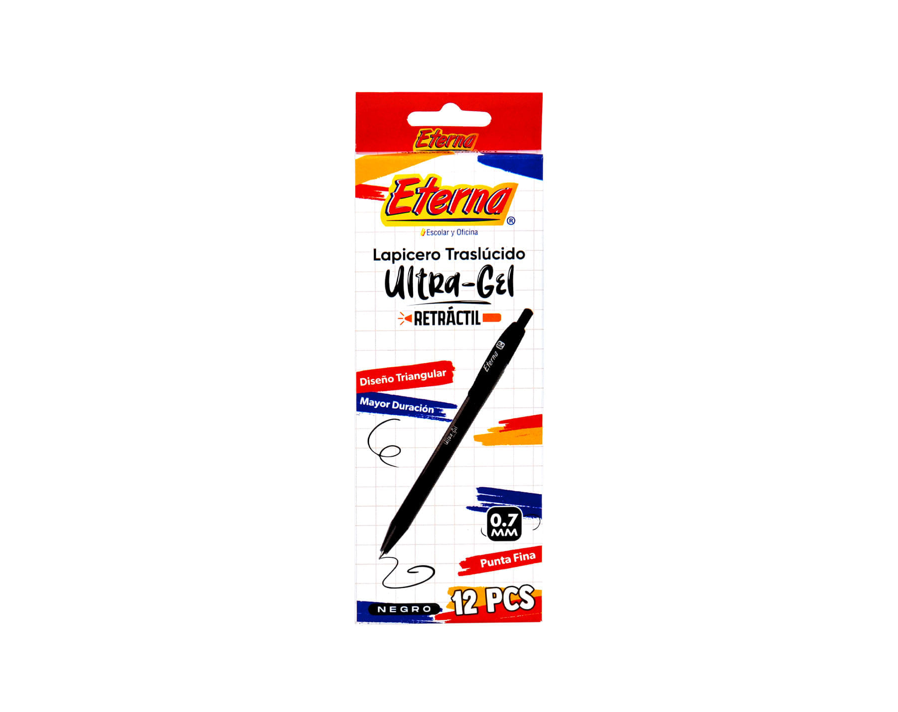 Lapicero Negro  Retráctil Tinta 0.7 mm Eterna img #2