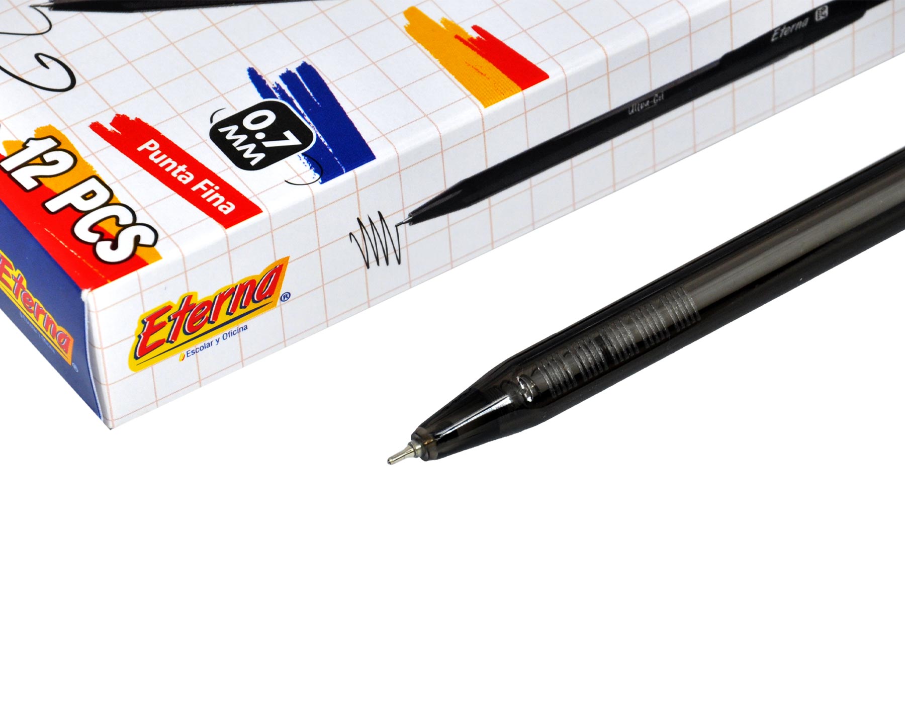 Lapicero Negro  Retráctil Tinta 0.7 mm Eterna img #1