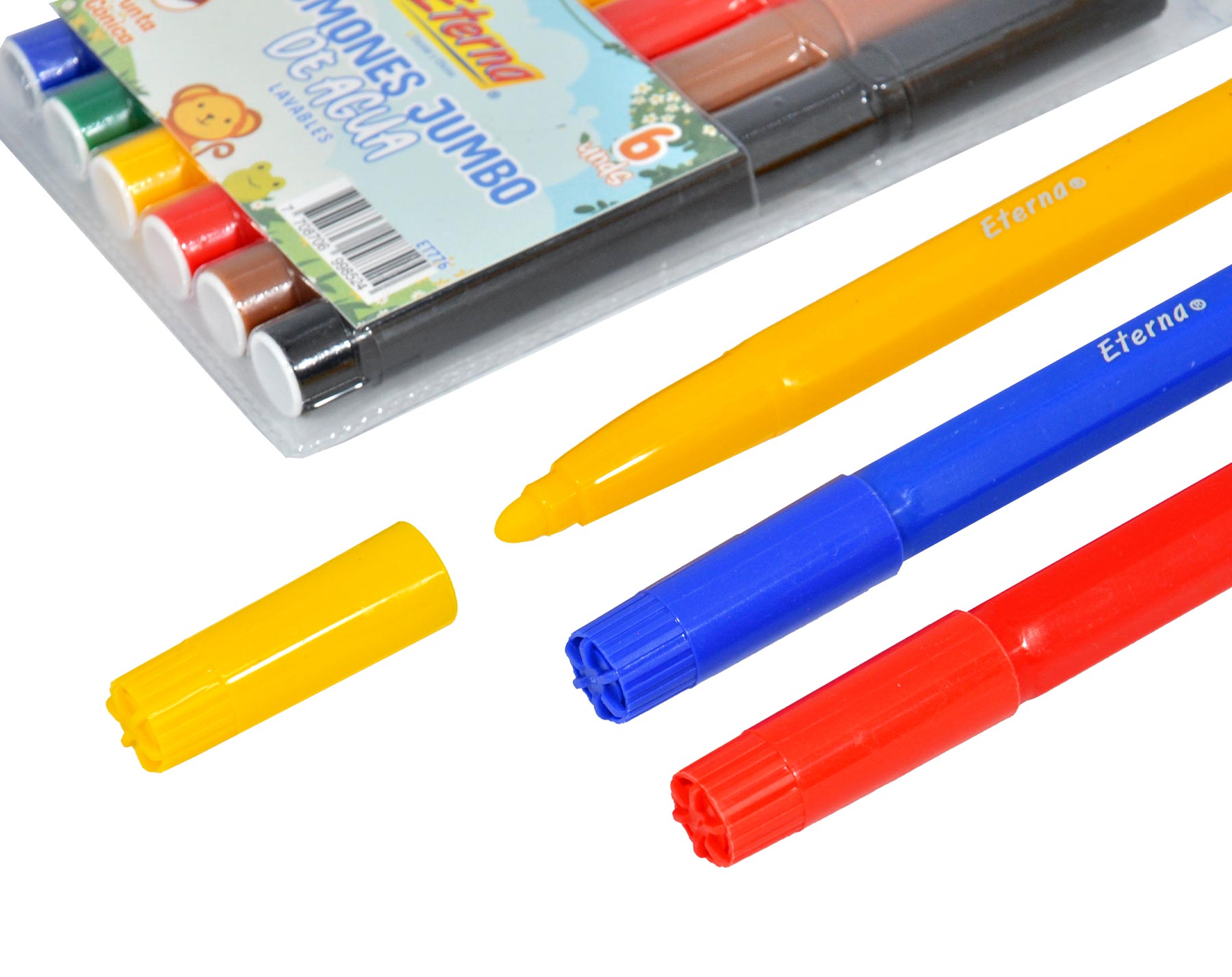 Set de Plumones Lavables x 6 Eterna img #3