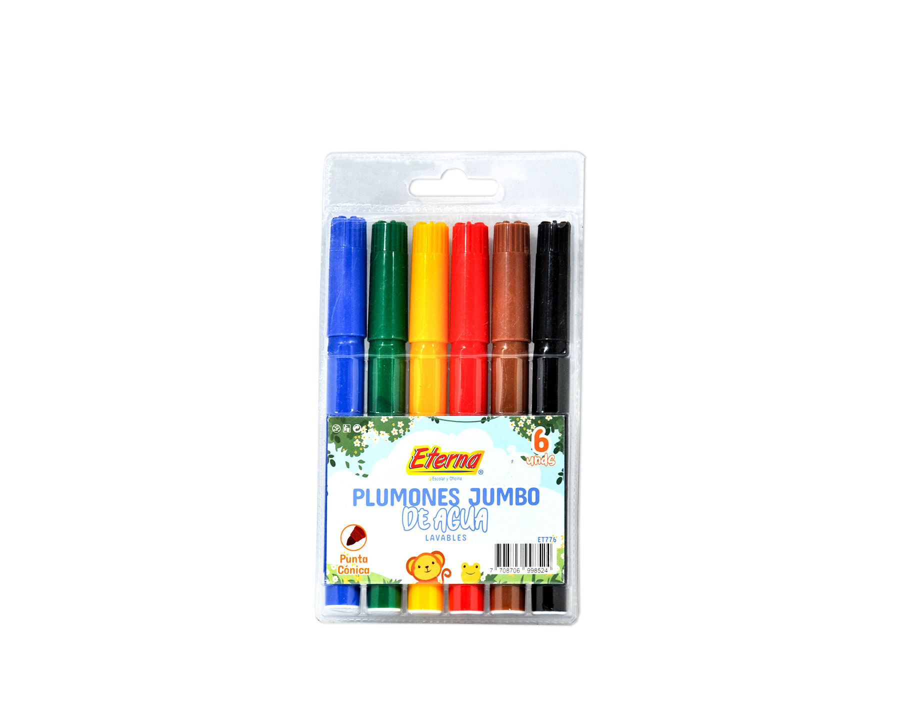 Set de Plumones Lavables x 6 Eterna img #1