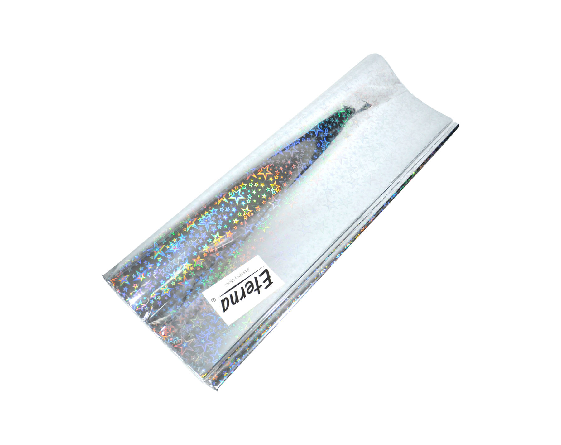 Papel de Regalo Metálizado Plata Estrella X 50 Eterna img #1