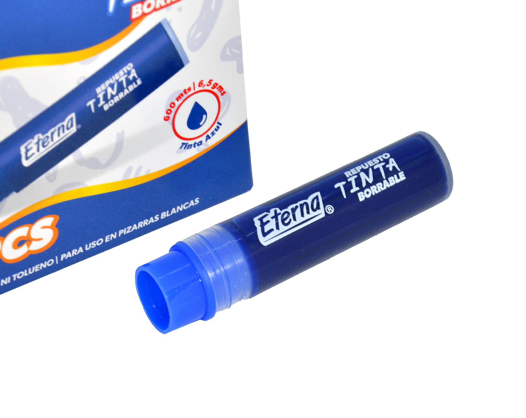 Cartucho Para Recargar Marcadores Azul Eterna X 20  Eterna img #3