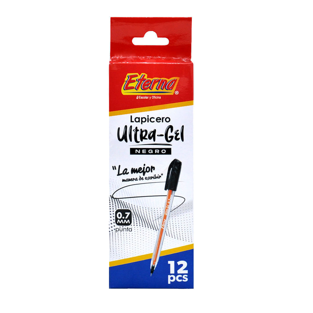 Lapicero Mina Naranja 0,7 Ultra Gel Negro x1 und img #3