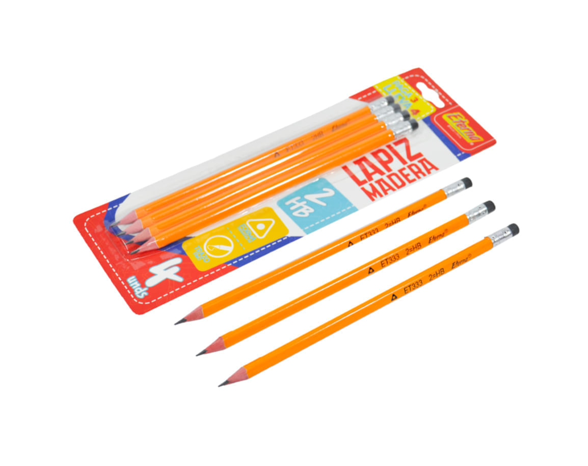 Set Lápices Madera 2HB x 4 Unidades Eterna img #2