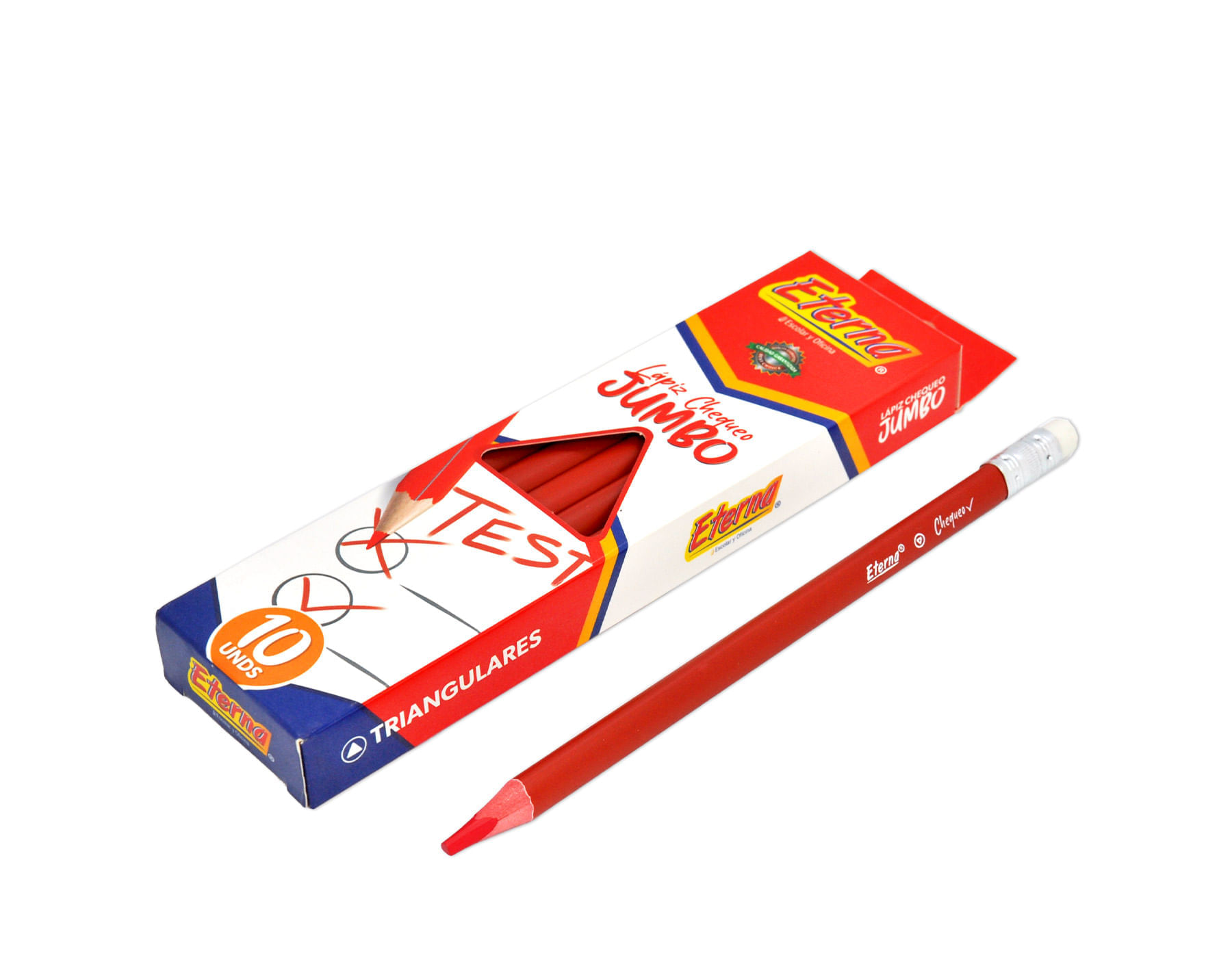 Lápices Jumbo Rojo x  12 Eterna img #2