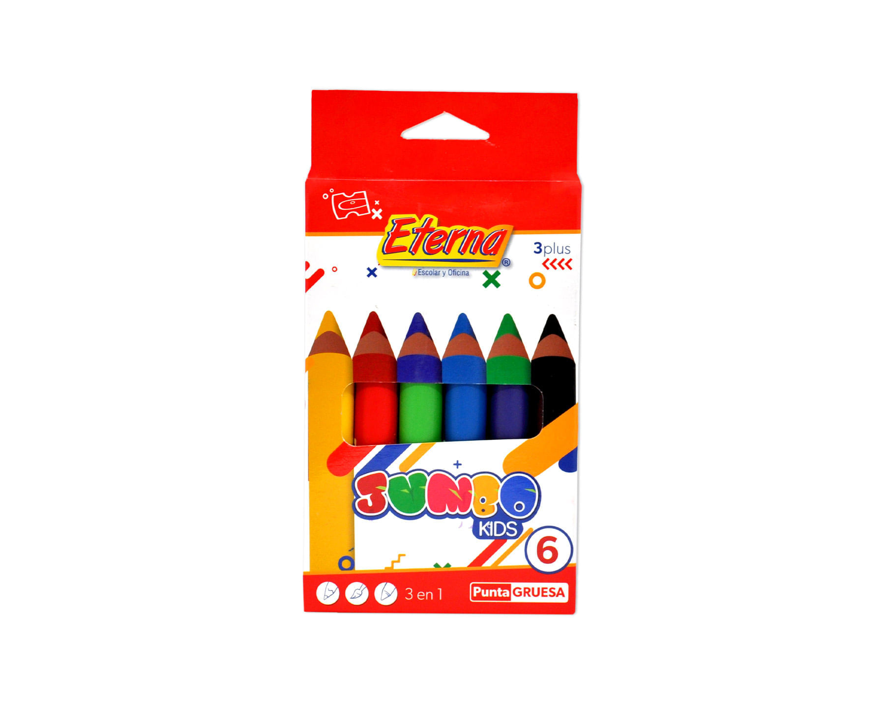 Colores Jumbo Kids x 6 Eterna img #1