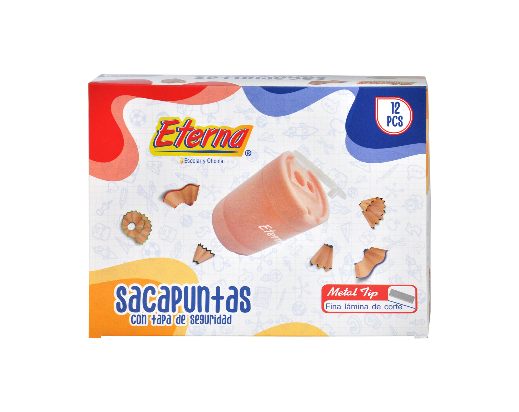 Sacapuntas Cuatro Huecos Colores Eterna img #2