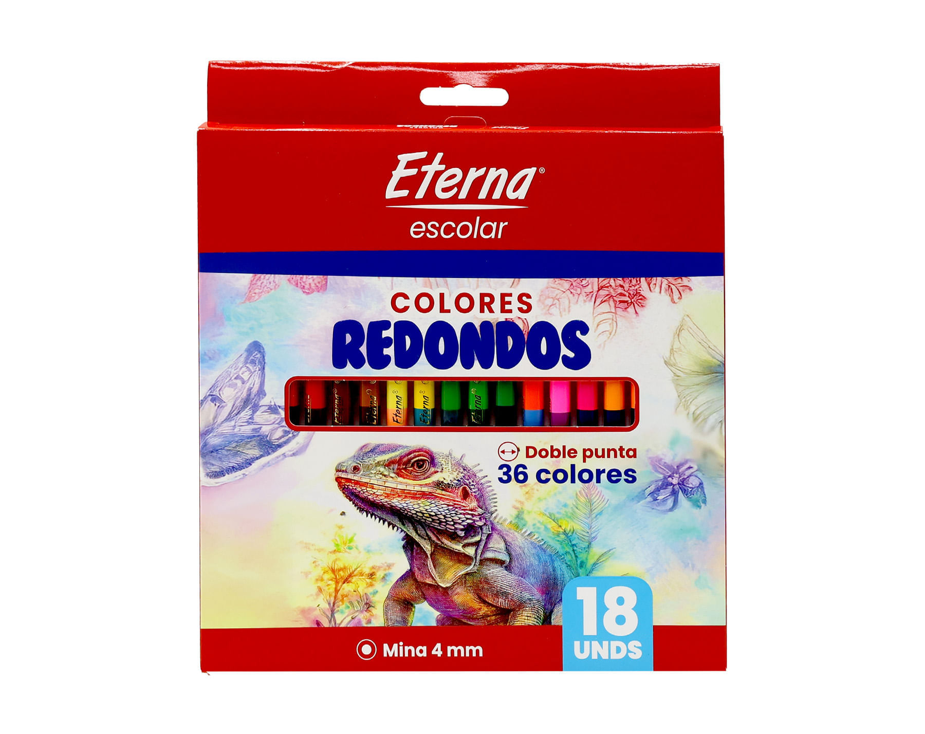 Colores Redondos 4mm x18 und doble punta 36 colores Eterna img #1