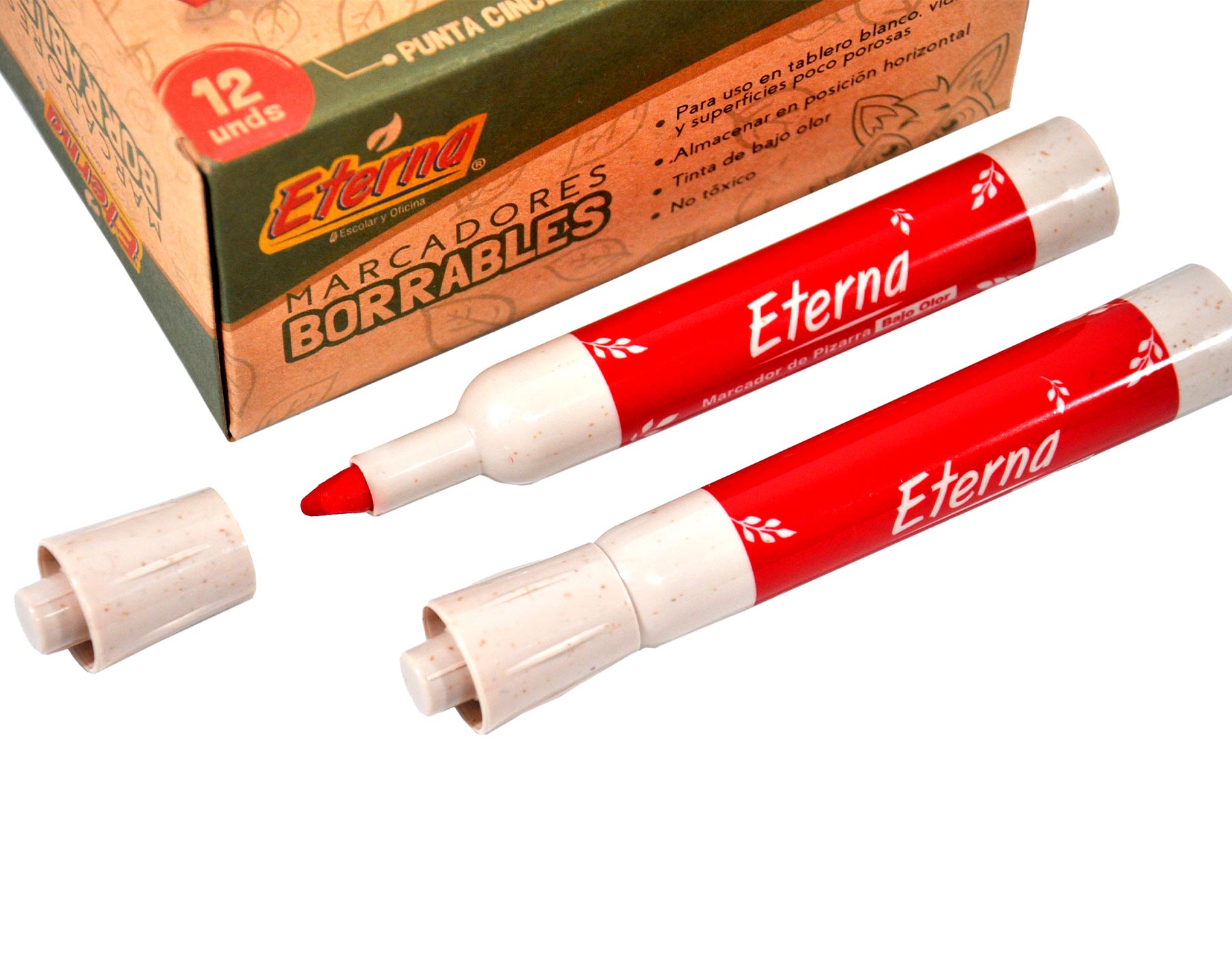 Marcador Ecológico Borrable Rojo Eterna img #1