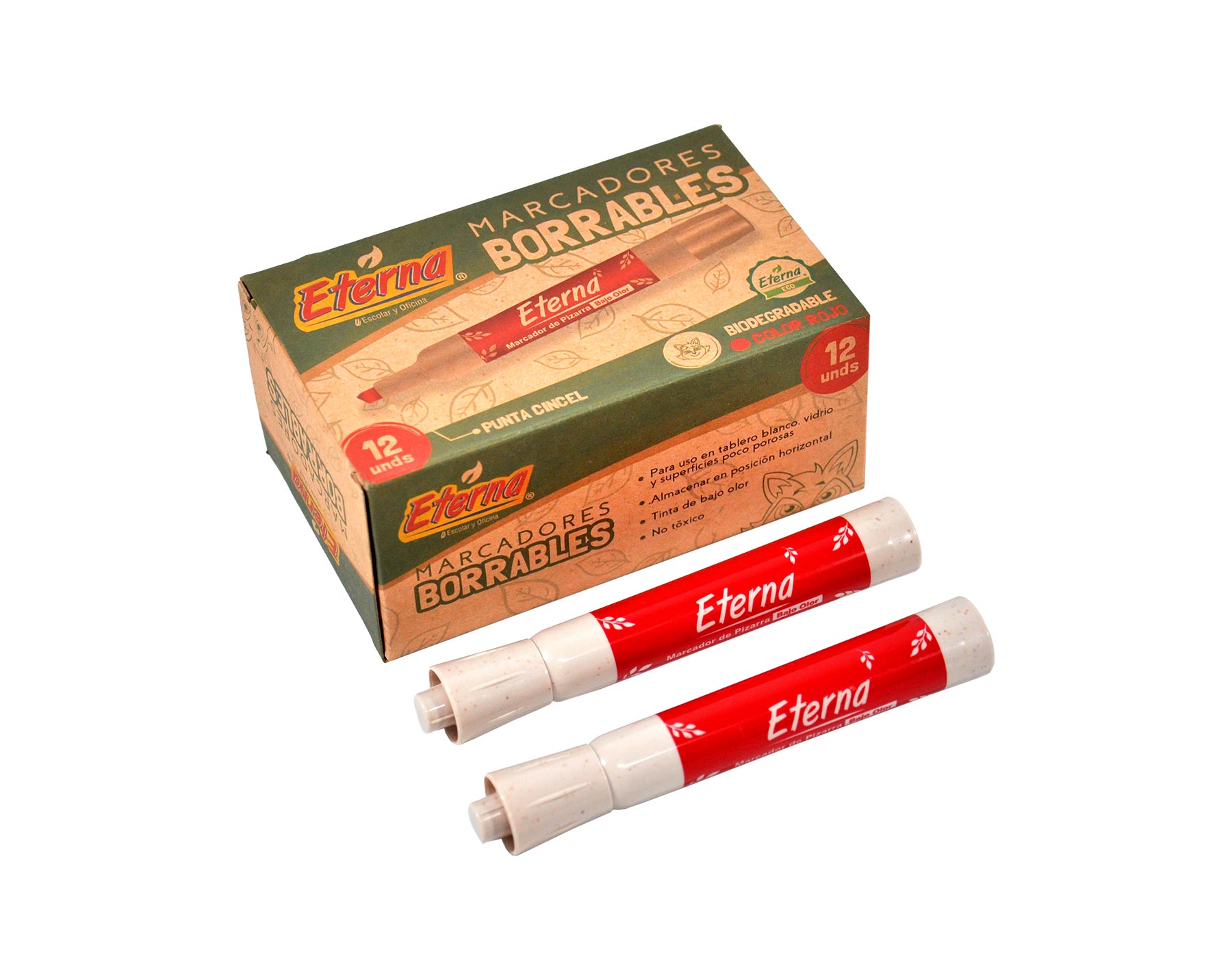 Marcador Ecológico Borrable Rojo Eterna img #3