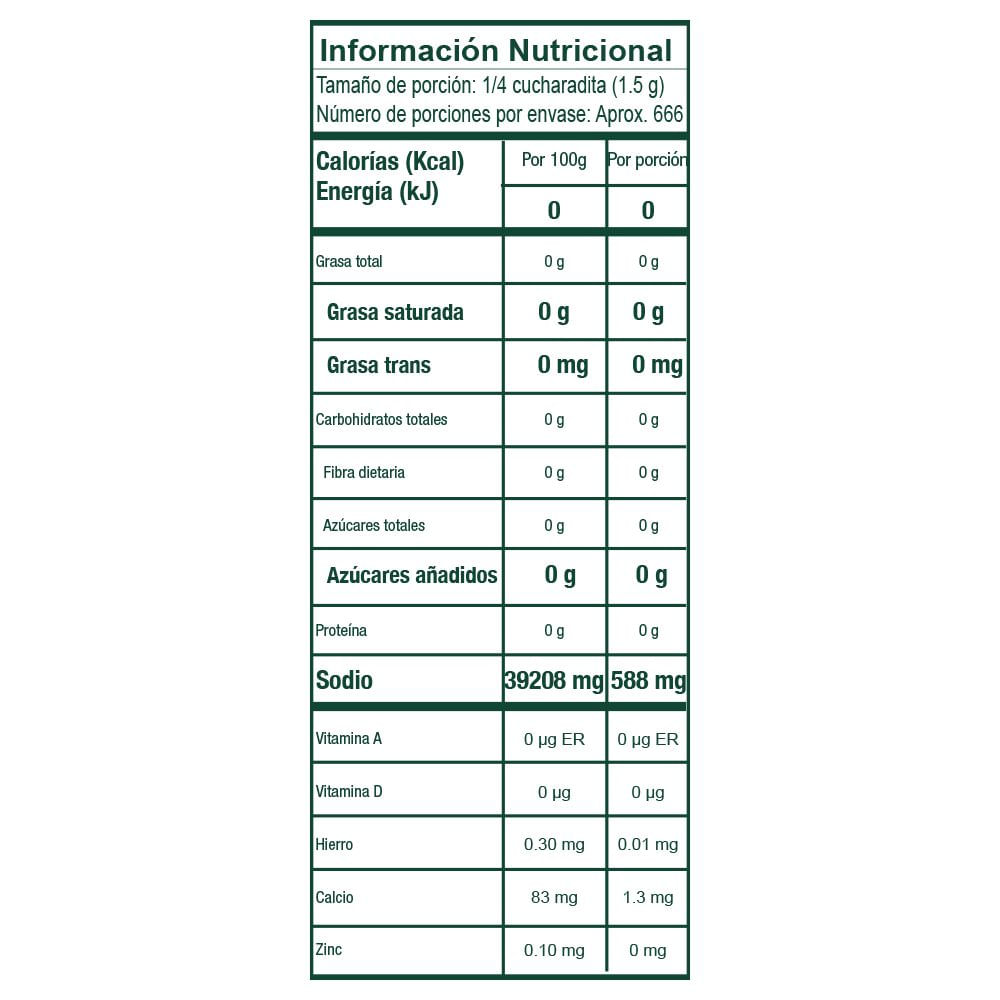 Sal REFISAL alta pureza  (1000  gr) img #3